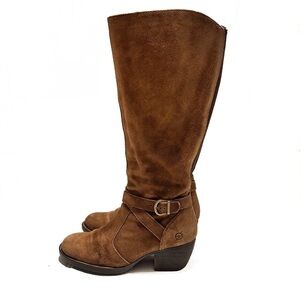 Born Suede Tall Riding Style Heeled Boots